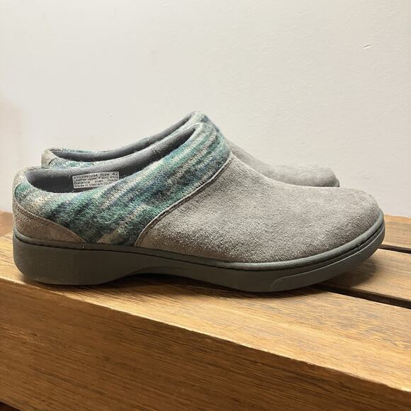 Dansko BRITTANY SUE Gray Slip-On Suede Clogs Mule Shoe Size 42- US 11/12 - Picture 1 of 15